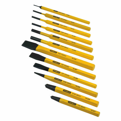 Stanley 12pc Punch & Chisel Kit