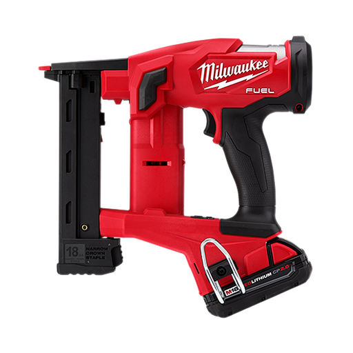 Milwaukee M18 FUEL™ 18 Gauge 1/4" Narrow Crown Stapler Kit