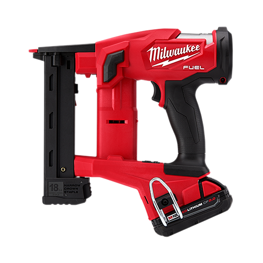 Milwaukee M18 FUEL™ 18 Gauge 1/4" Narrow Crown Stapler Kit