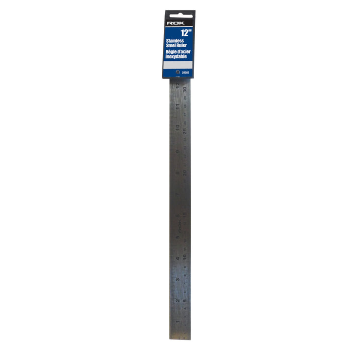 Stainless Steel Ruler 12"