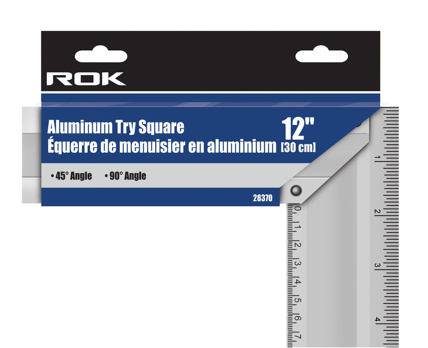 Aluminum Try Square 12"