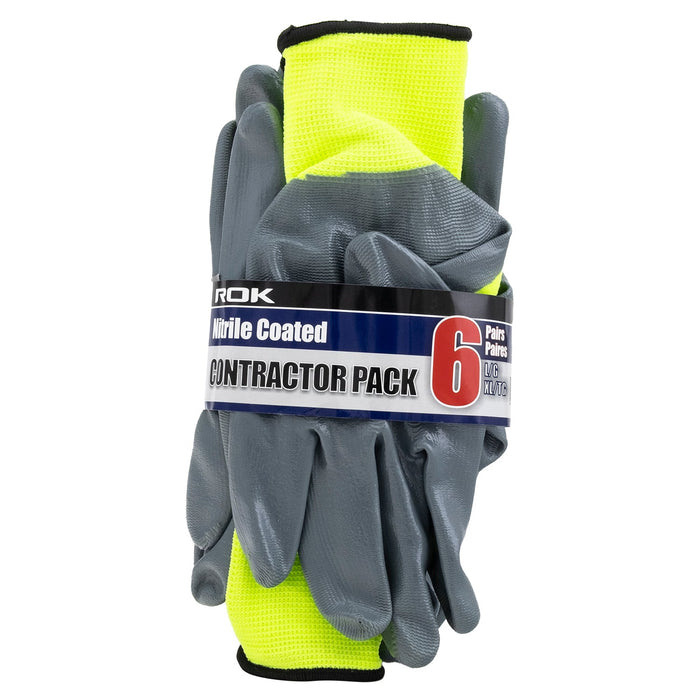 Contractor Glove Pack 6 Pc