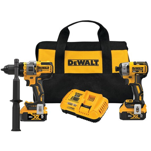 DeWalt 20V MAX* Brushless Cordless 2-Tool Kit Including Hammer Drill/Driver with FLEXVOLT Advantage™