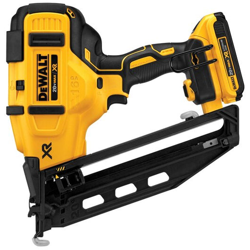 DeWalt 20V MAX* XR® 16 GA Angled Finish Nailer - Kit