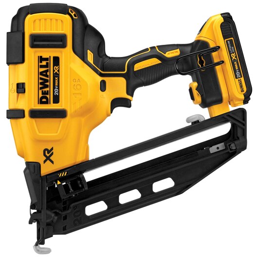 DeWalt 20V MAX* XR® 16 GA Angled Finish Nailer - Kit