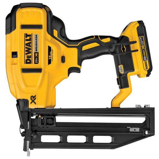 DeWalt 20V MAX* XR 16 GA Cordless Straight Finish Nailer Kit