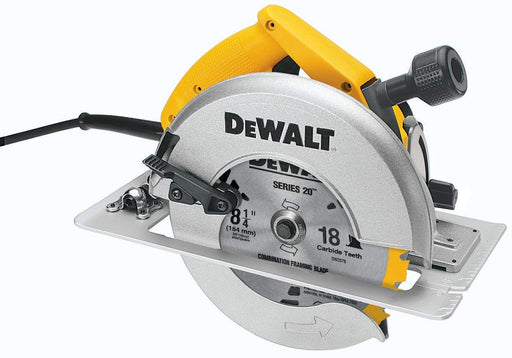 DeWalt 8-1/4" Circular Saw w/ Rear Pivot Depth of Cut Adjustment and Electric Brake