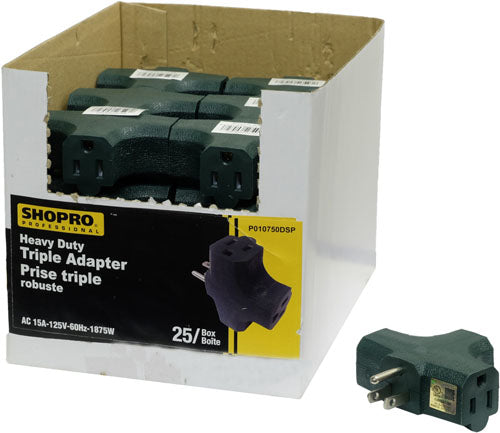 SHOPRO Heavy Duty Triple Adapter — Larry Electric