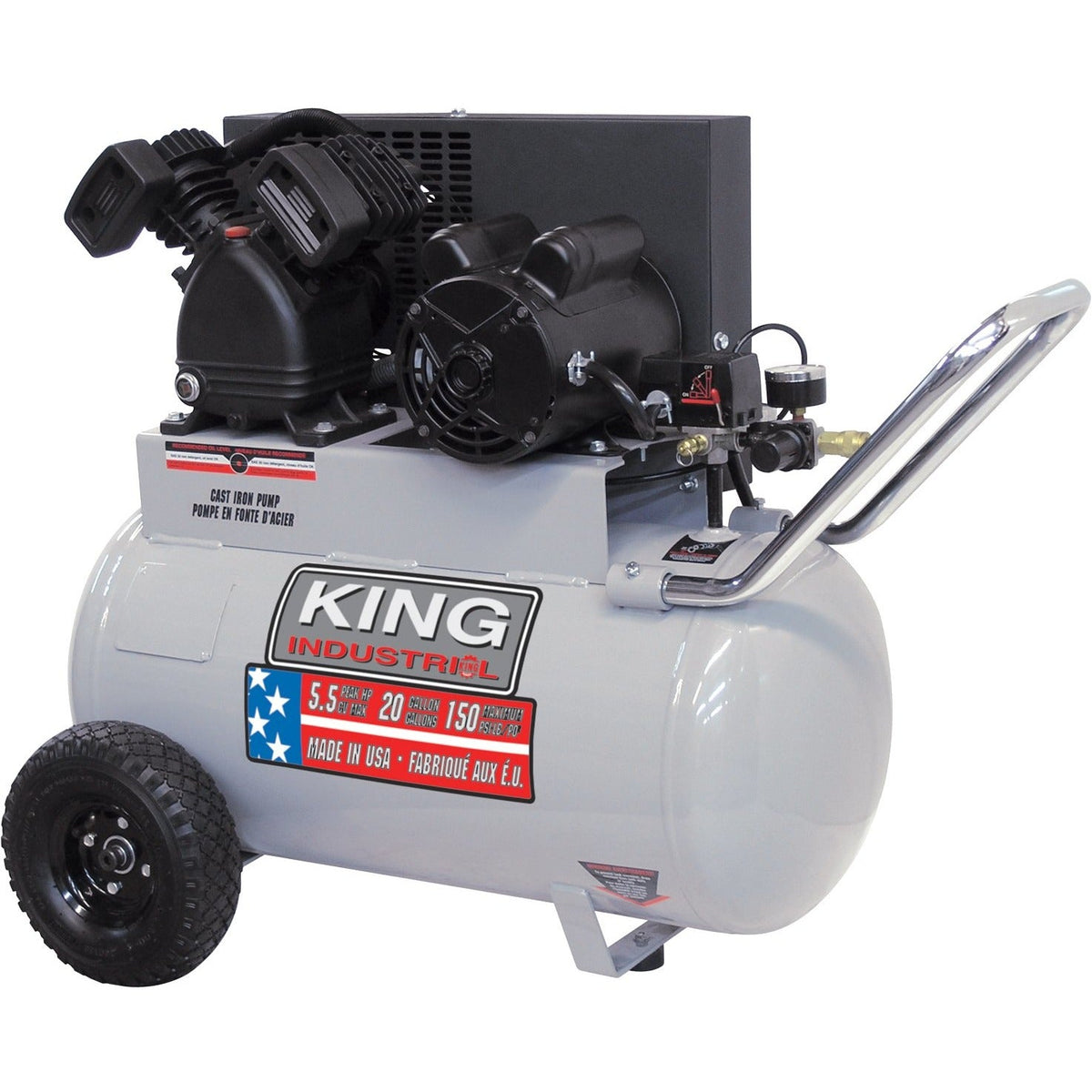 5.5 Peak HP 20 Gallon Air Compressor — Larry Electric