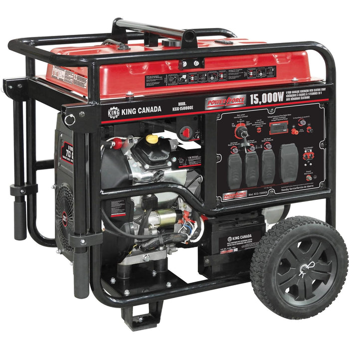 15,000 Watts V-twin Gasoline Generator w/ Electric Start