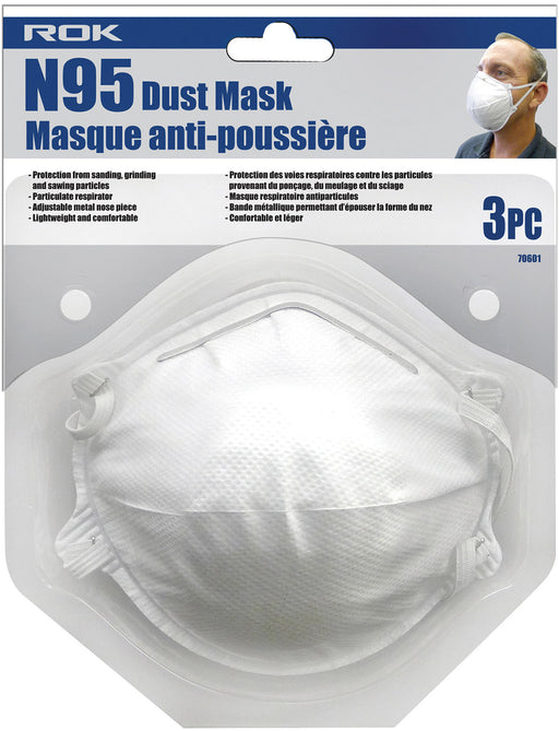 N95 Dust Mask 3 Pc